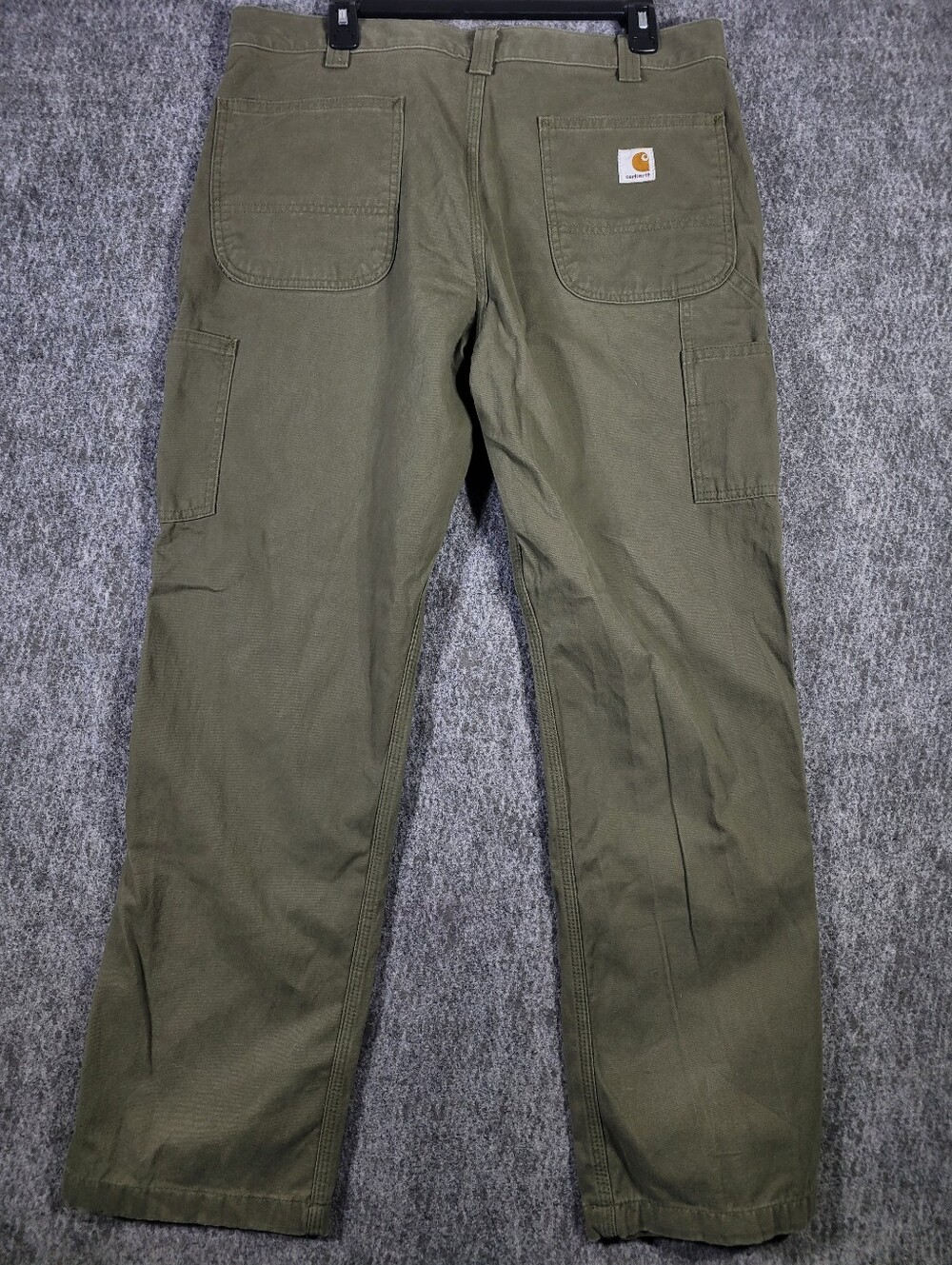 Carhartt B324 ARG Relaxed Fit Canvas Carpenter Pants Army Green Mens 36x30